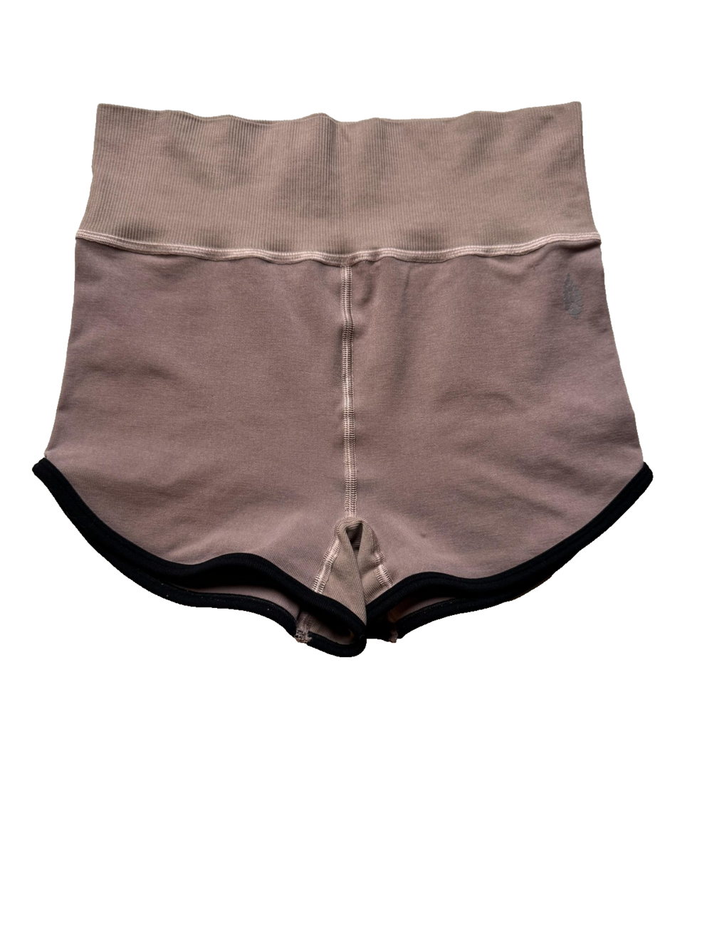 FP Movement Shorts Womens Medium Mauve High Waist Ribbed Yoga Athletic